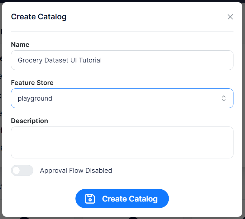 Create Catalog