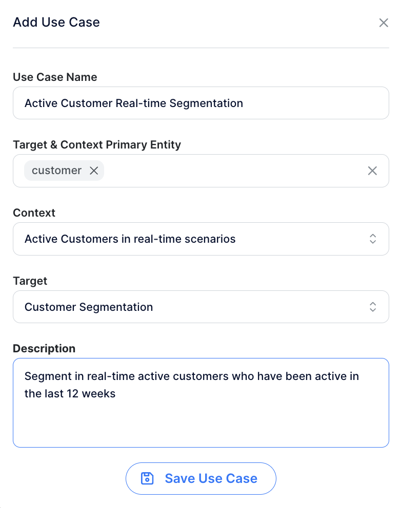 Create Customer Use Case