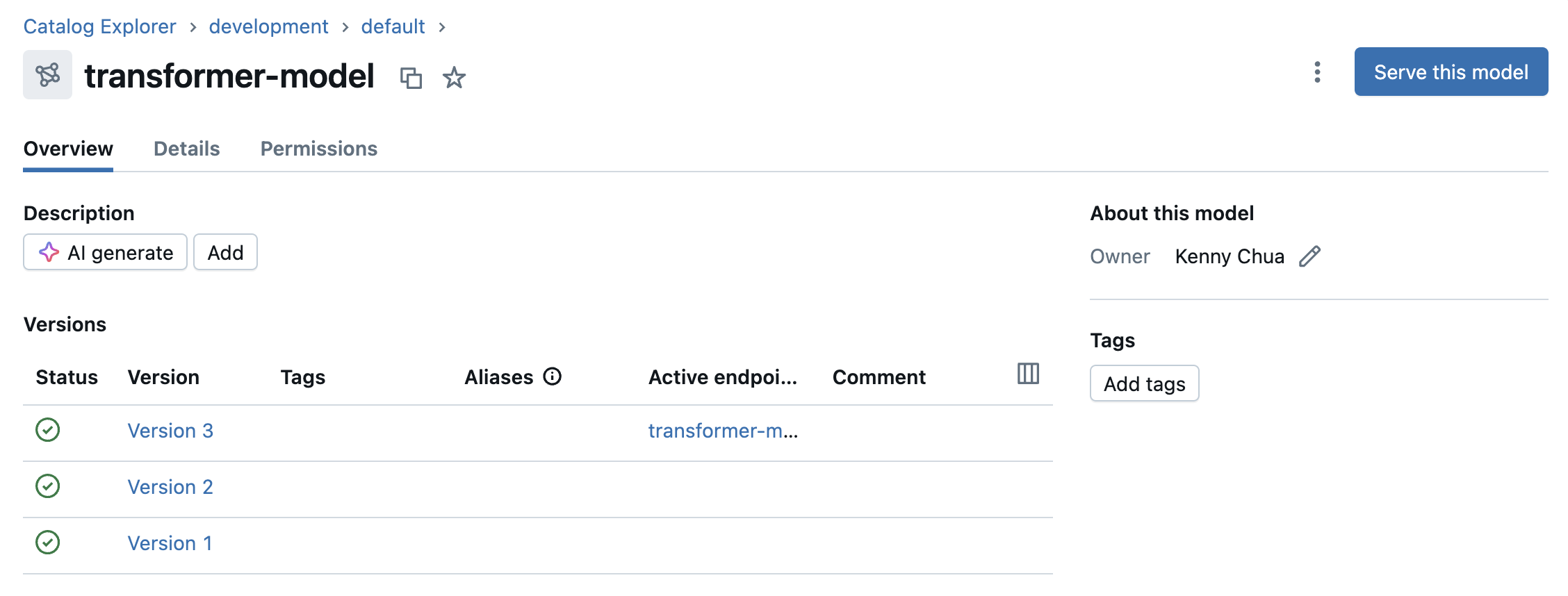 MLFlow models