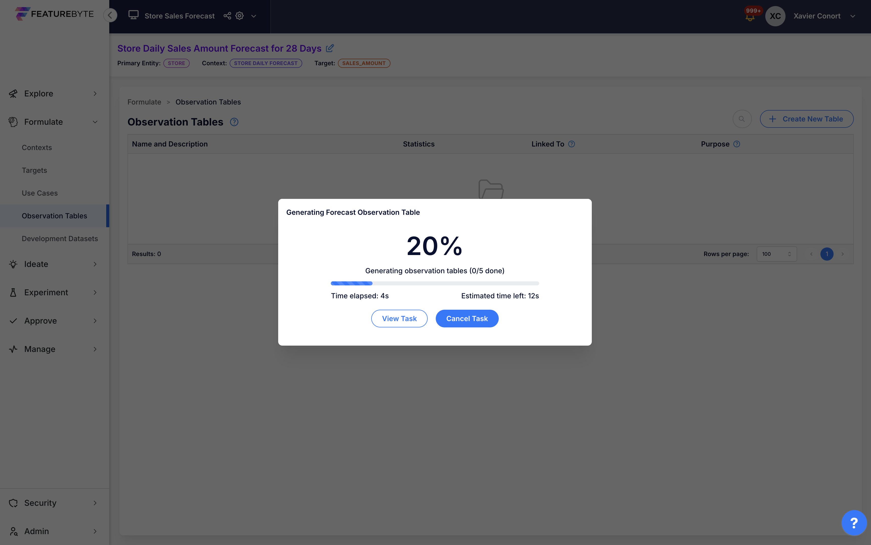 Forecast Automation Running