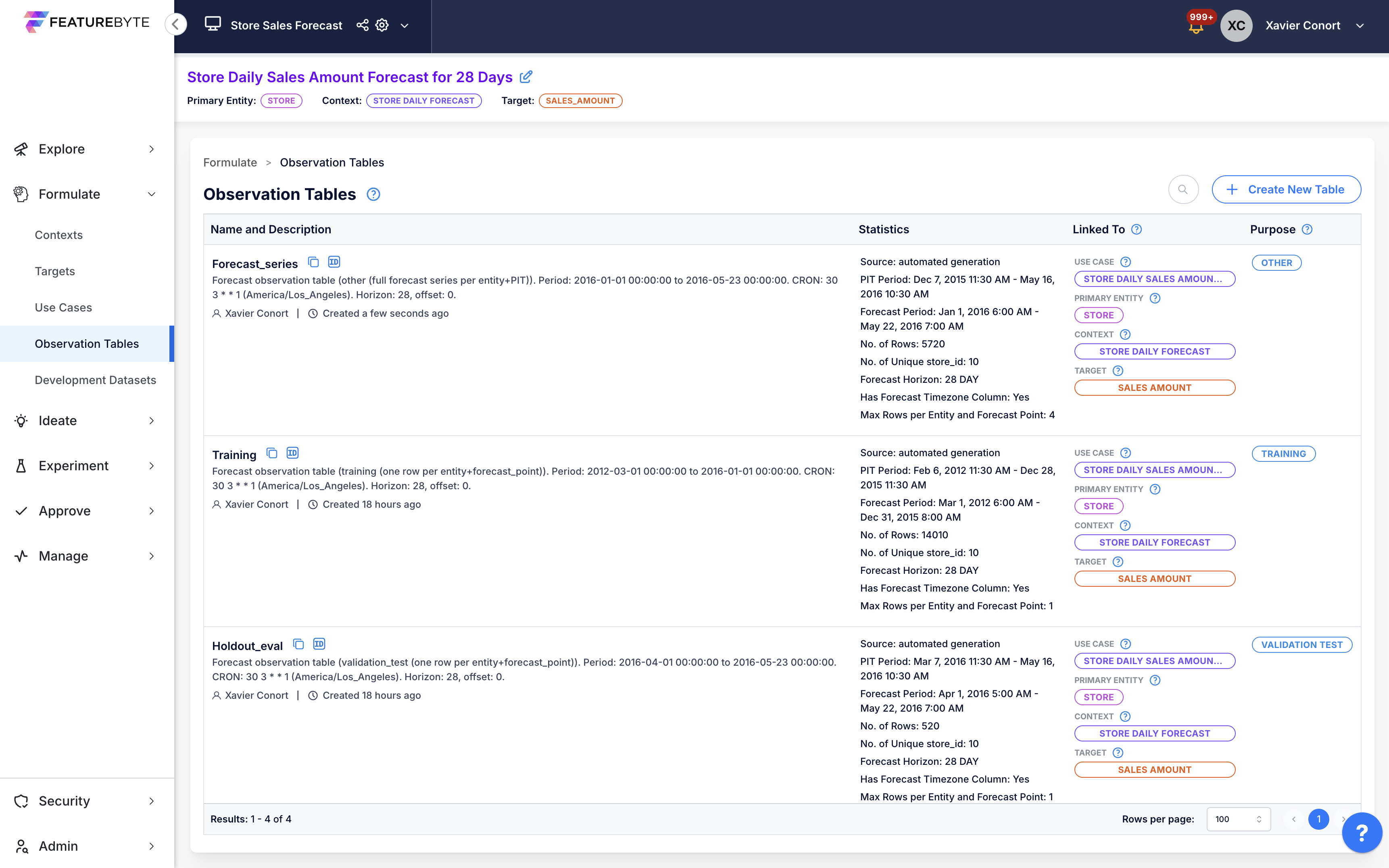 Create Forecast Series